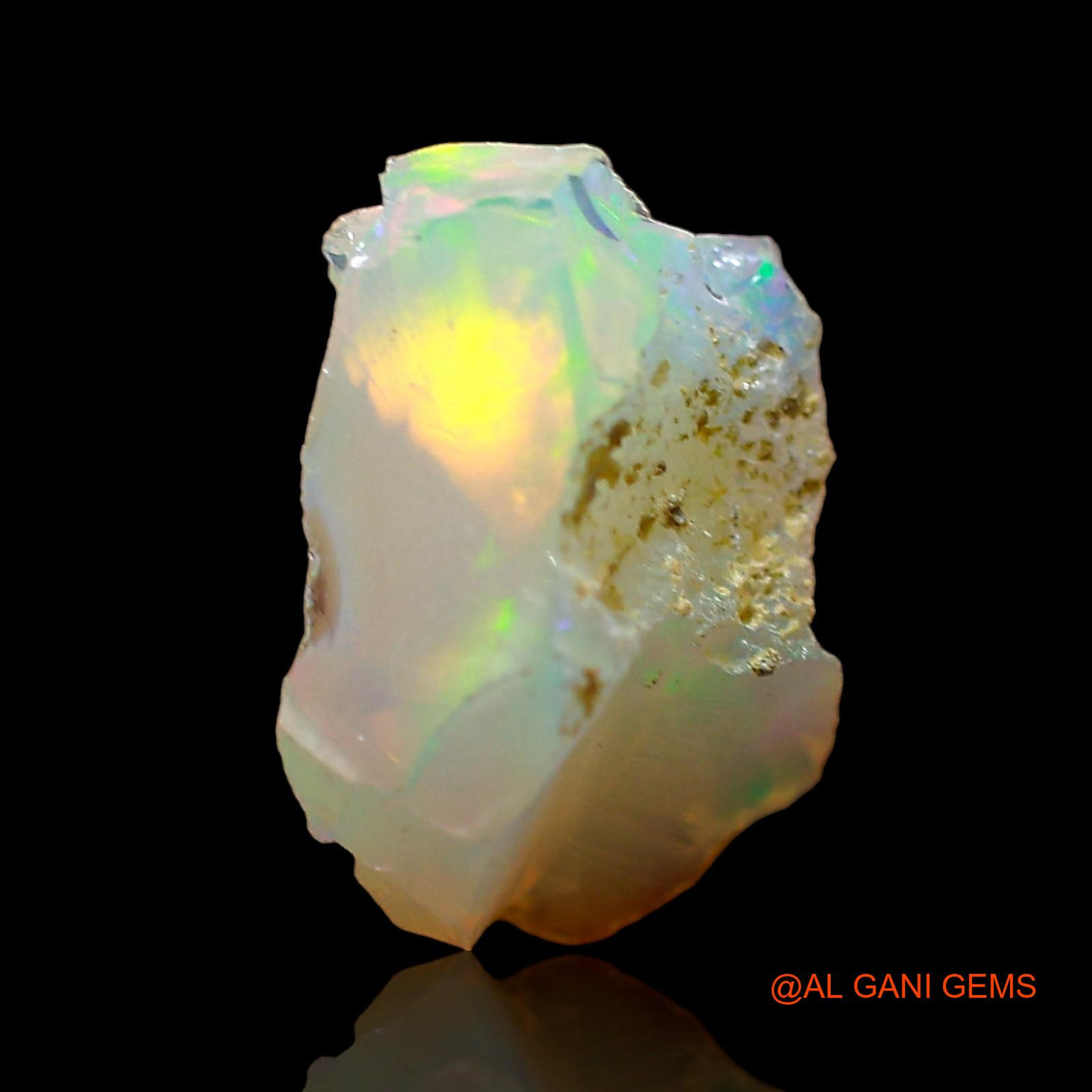 2.00 Cts Natural Ethiopian Fire Opal Fancy Rough Loose Gemstone For Jewelry 11x8x5 mm E-613