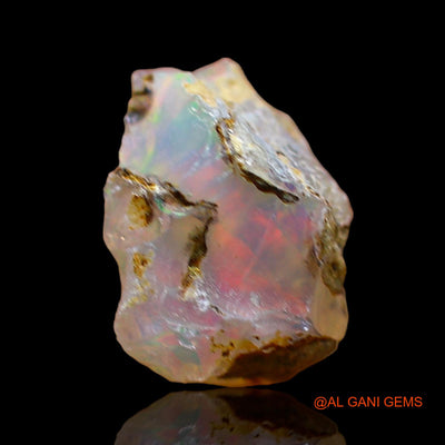 Natural Fire Opal Gemstone 2.00 Cts Loose Fancy Rough From Ethiopia 10x7x7 mm E-616