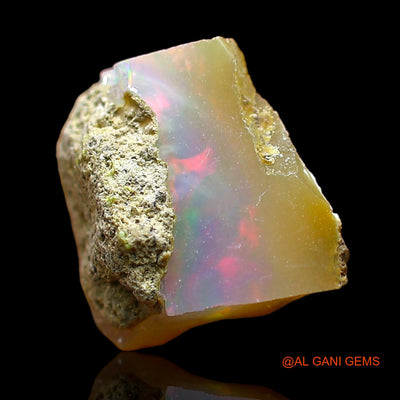2.00 Cts Natural Ethiopian Fire Opal Loose Gemstone Fancy Rough 9x8x5 mm E-617