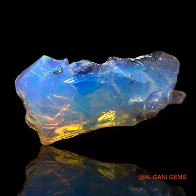 1.00 Cts Natural Ethiopian Fire Opal Loose Gemstone Fancy Rough 13x4x5 mm E-618