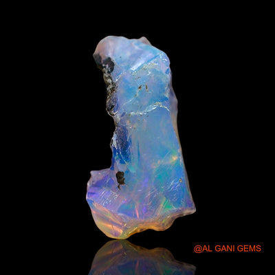 1.00 Cts Natural Ethiopian Fire Opal Loose Gemstone Fancy Rough 13x4x5 mm E-618