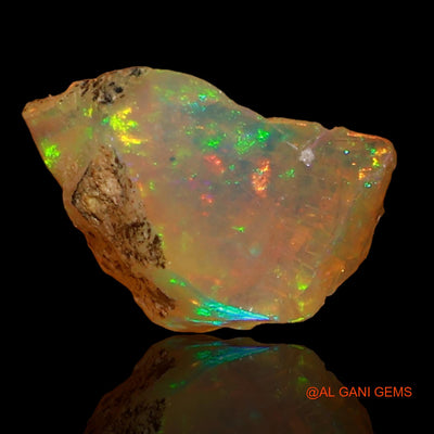 1.50 Cts Natural Ethiopian Fire Opal Loose Gemstone Fancy Rough 9x7x6 mm E-61
