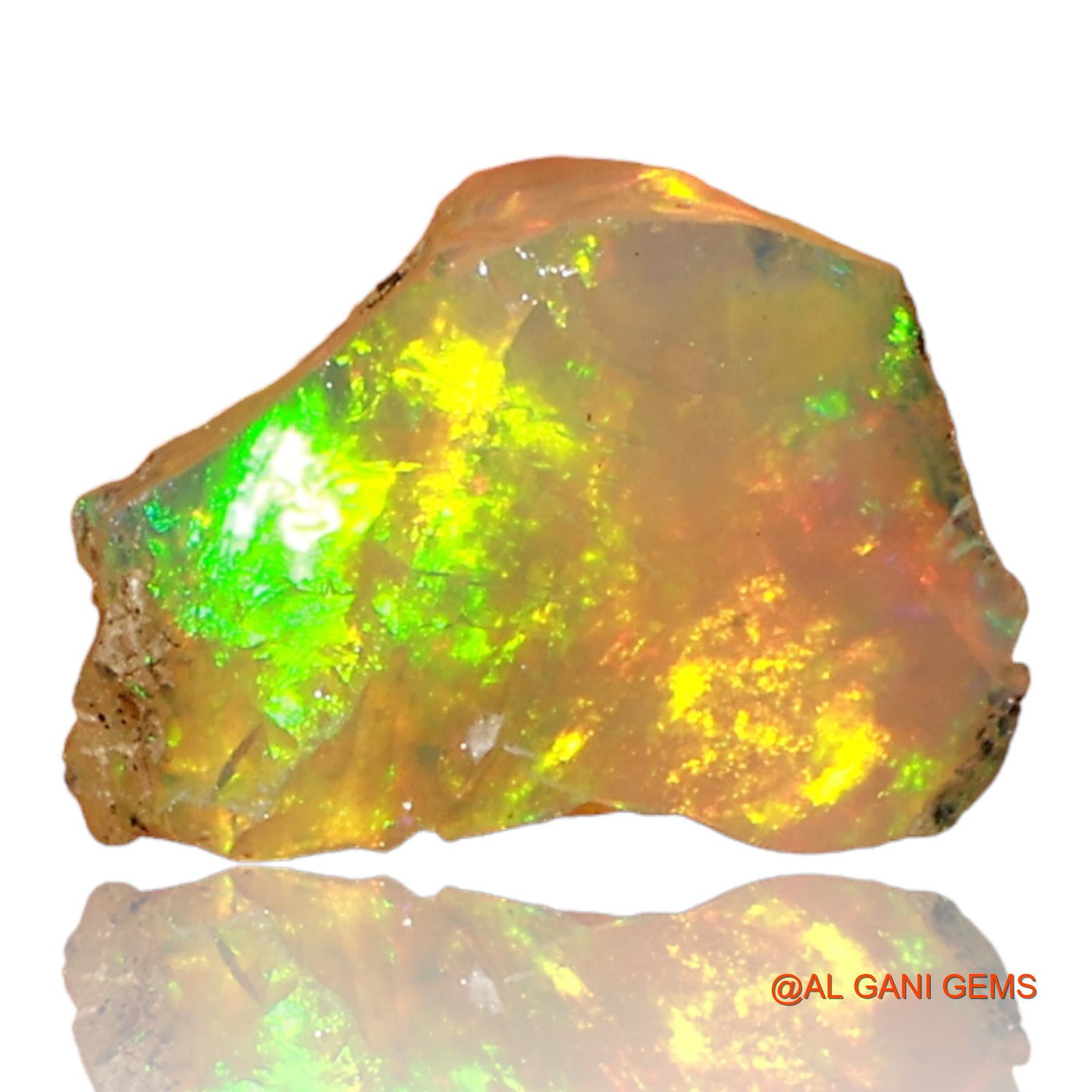 1.50 Cts Natural Ethiopian Fire Opal Loose Gemstone Fancy Rough 9x7x6 mm E-61