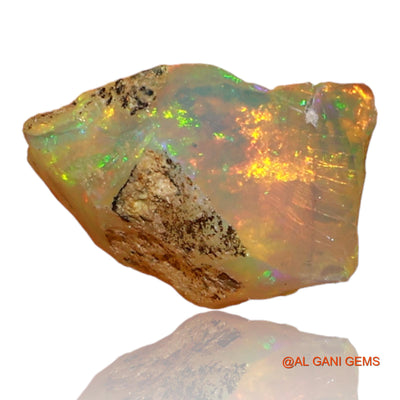 1.50 Cts Natural Ethiopian Fire Opal Loose Gemstone Fancy Rough 9x7x6 mm E-61