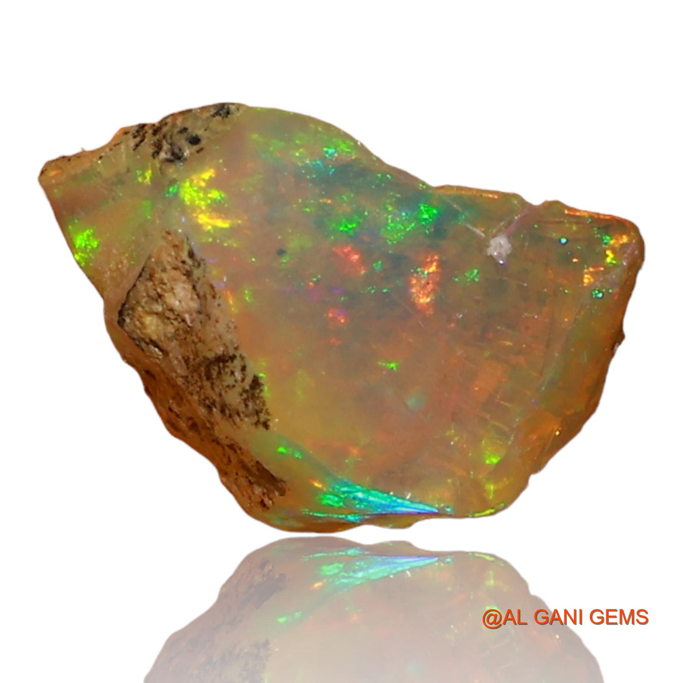 1.50 Cts Natural Ethiopian Fire Opal Loose Gemstone Fancy Rough 9x7x6 mm E-61