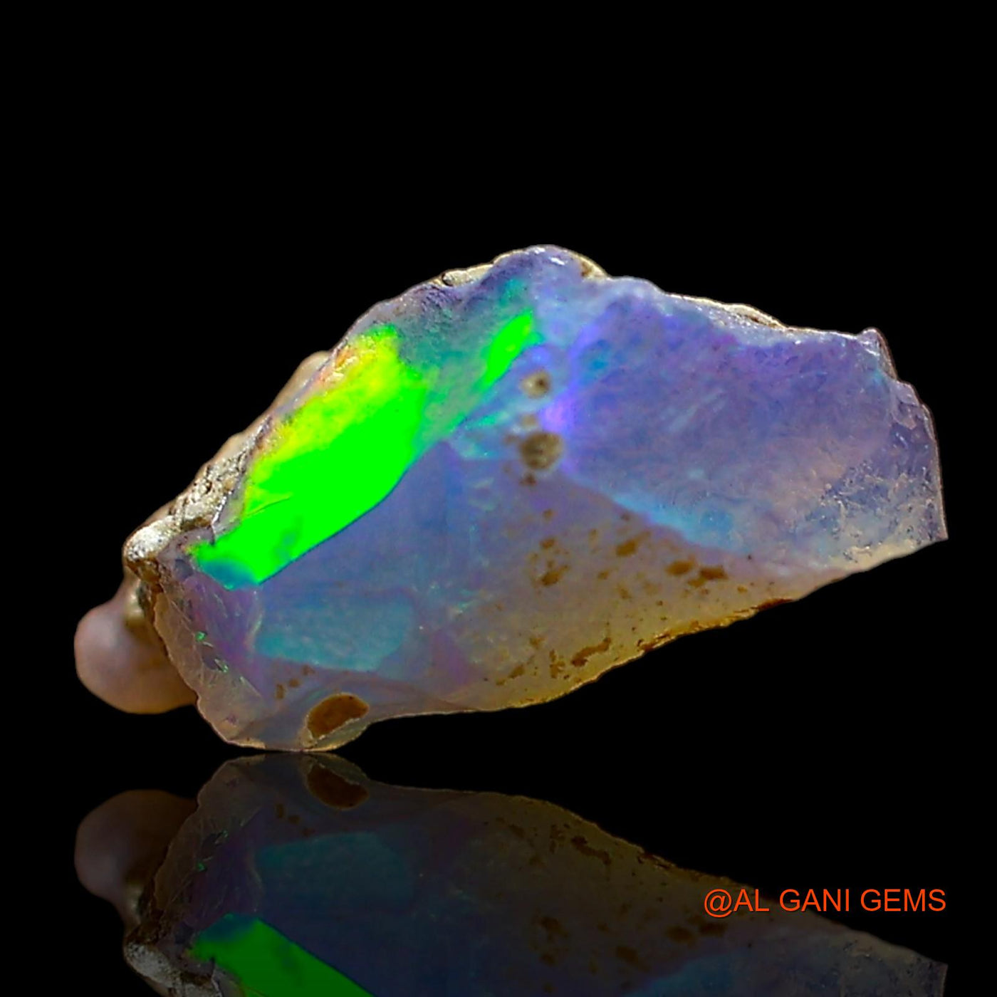 Natural Untreated Fire Opal Loose Gemstone Fancy Rough From Ethiopia 1.00 Cts 12x7x5 mm E-620