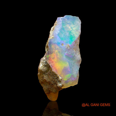 Natural Untreated Fire Opal Loose Gemstone Fancy Rough From Ethiopia 1.00 Cts 12x7x5 mm E-620