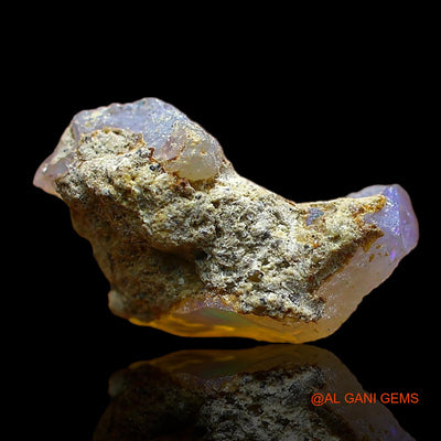 Natural Untreated Fire Opal Loose Gemstone Fancy Rough From Ethiopia 1.00 Cts 12x7x5 mm E-620