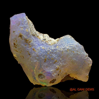 Natural Untreated Fire Opal Loose Gemstone Fancy Rough From Ethiopia 1.00 Cts 12x7x5 mm E-620