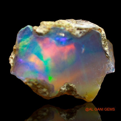 1.00 Cts Unheated Ethiopian Fire Opal Loose Gemstone Fancy Rough Natural 10x7x6 mm E-621