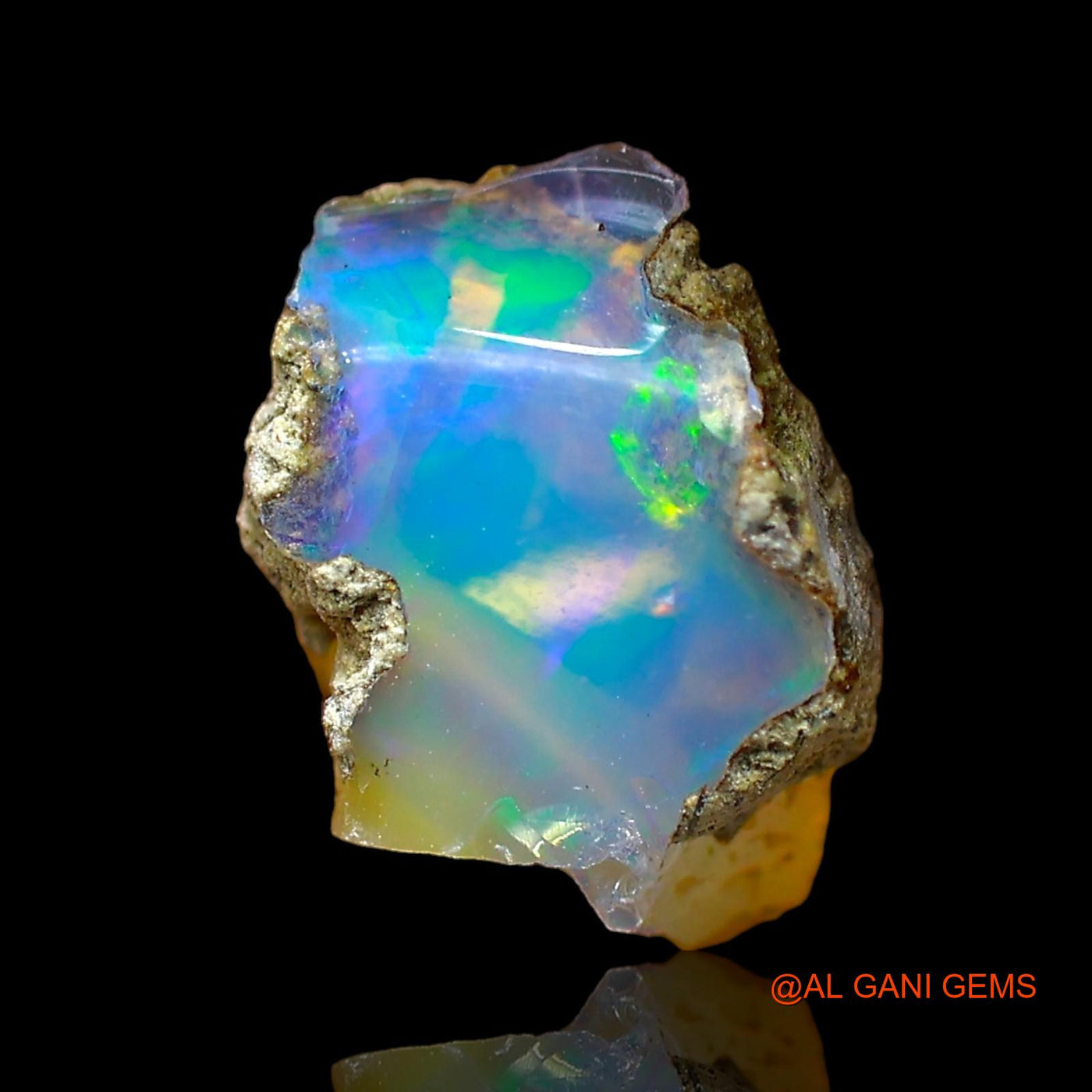 1.00 Cts Unheated Ethiopian Fire Opal Loose Gemstone Fancy Rough Natural 10x7x6 mm E-621