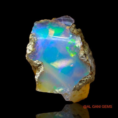 1.00 Cts Unheated Ethiopian Fire Opal Loose Gemstone Fancy Rough Natural 10x7x6 mm E-621