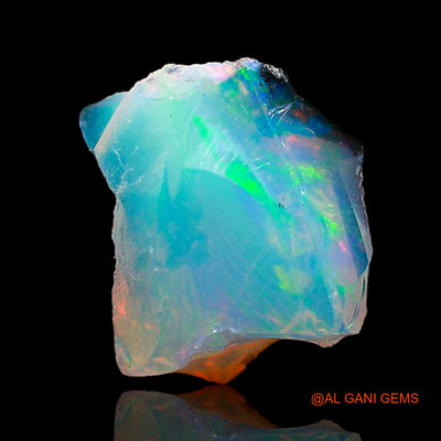 1.00 Cts Natural Ethiopian Fire Opal Loose Gemstone Fancy Rough 9x9x4 mm E-622