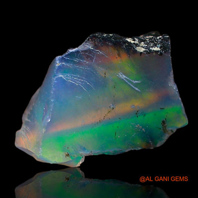 2.00 Cts Natural Ethiopian Fire Opal Fancy Rough Loose Gemstone For Jewelry 10x6x6 mm E-623