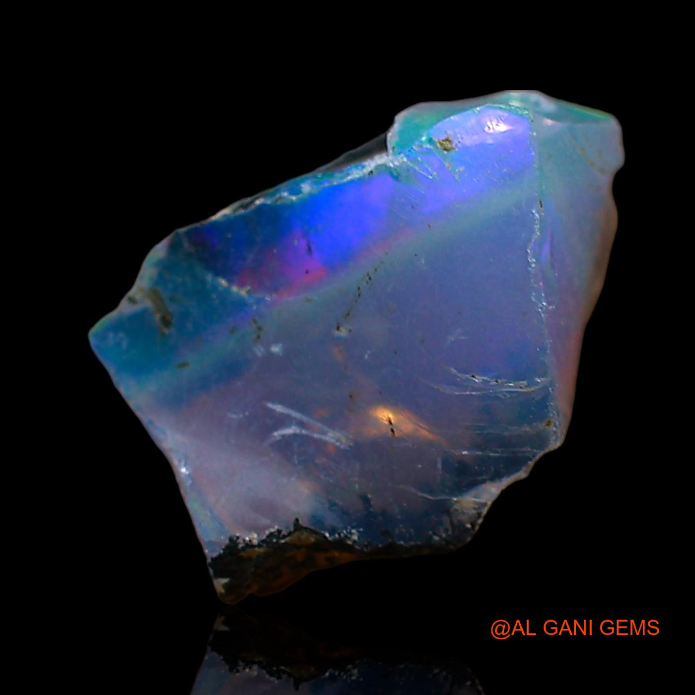 2.00 Cts Natural Ethiopian Fire Opal Fancy Rough Loose Gemstone For Jewelry 10x6x6 mm E-623
