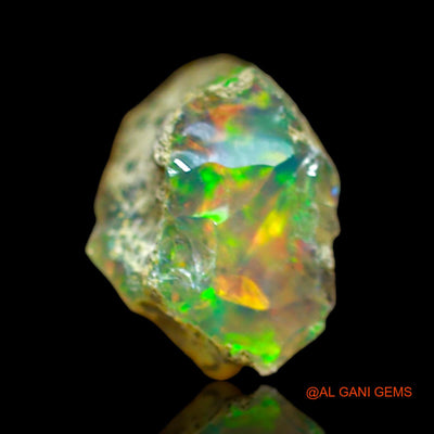2.00 Cts Natural Ethiopian Fire Opal Fancy Rough Loose Gemstone For Jewelry 9x7x9 mm E-624