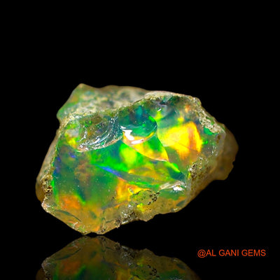 2.00 Cts Natural Ethiopian Fire Opal Fancy Rough Loose Gemstone For Jewelry 9x7x9 mm E-624