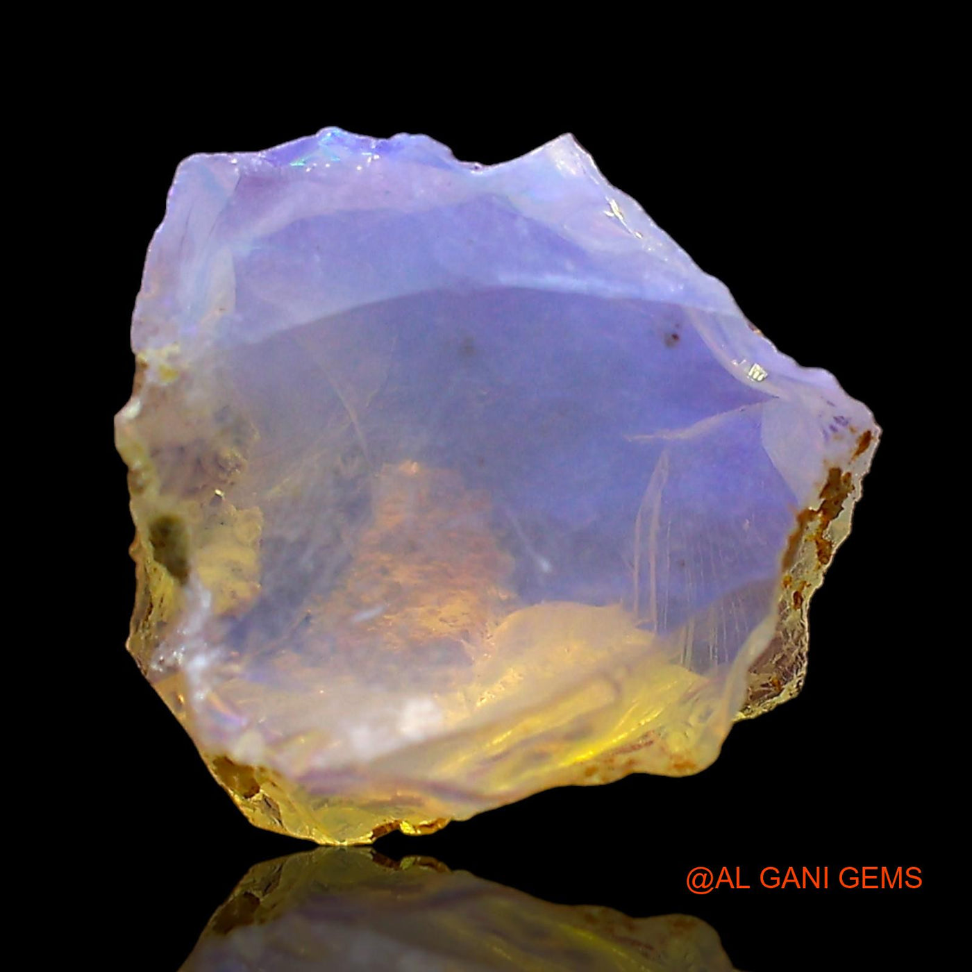 1.00 Cts Natural Ethiopian Fire Opal Loose Gemstone Fancy Rough 11x8x5 mm E-625