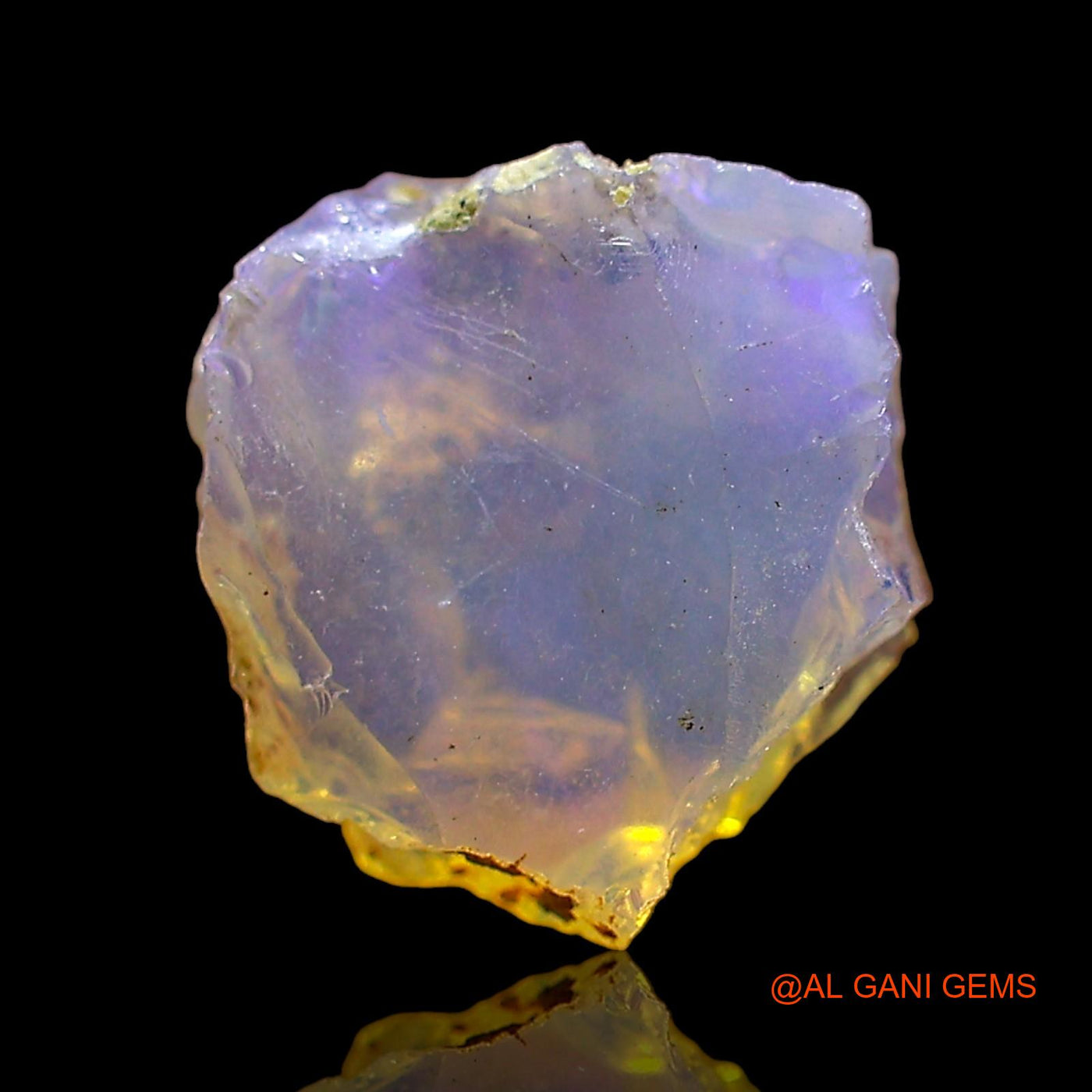 1.00 Cts Natural Ethiopian Fire Opal Loose Gemstone Fancy Rough 11x8x5 mm E-625
