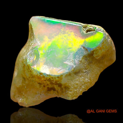 1.00 Cts Unheated Ethiopian Fire Opal Loose Gemstone Fancy Rough Natural 10x8x5 mm E-627