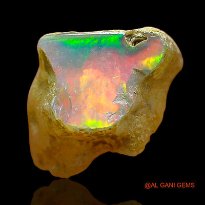 1.00 Cts Unheated Ethiopian Fire Opal Loose Gemstone Fancy Rough Natural 10x8x5 mm E-627