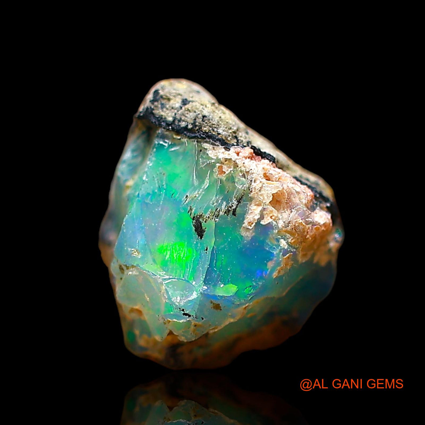 1.00 Cts Natural Ethiopian Fire Opal Fancy Rough Loose Gemstone For Jewelry 11x7x7 mm E-628