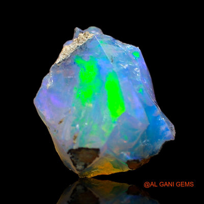 1.00 Cts Natural Ethiopian Fire Opal Loose Gemstone Fancy Rough 9x8x5 mm E-629