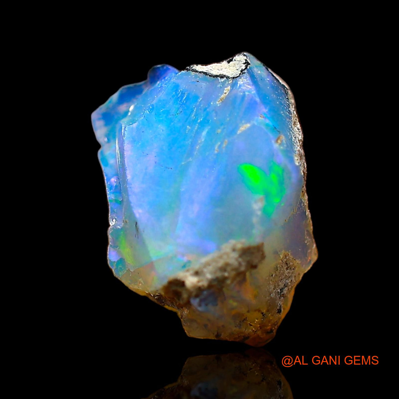 1.00 Cts Natural Ethiopian Fire Opal Loose Gemstone Fancy Rough 9x8x5 mm E-629