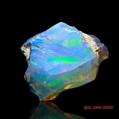 1.00 Cts Natural Ethiopian Fire Opal Loose Gemstone Fancy Rough 9x8x5 mm E-629
