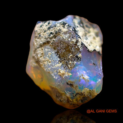 1.00 Cts Natural Ethiopian Fire Opal Loose Gemstone Fancy Rough 9x8x5 mm E-629