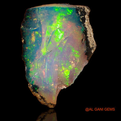 3.00 Cts Natural Ethiopian Fire Opal Loose Gemstone Fancy Rough 17x13x5 mm E-62