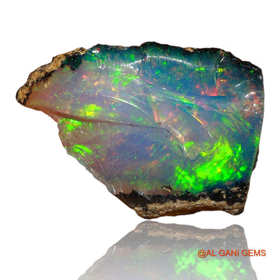 3.00 Cts Natural Ethiopian Fire Opal Loose Gemstone Fancy Rough 17x13x5 mm E-62