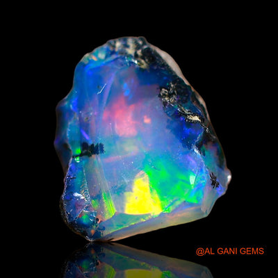 Natural Untreated Fire Opal Loose Gemstone Fancy Rough From Ethiopia 1.00 Cts 11x7x6 mm E-631