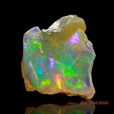 1.00 Cts Natural Ethiopian Fire Opal Loose Gemstone Fancy Rough 9x8x5 mm E-632