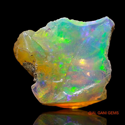 1.00 Cts Natural Ethiopian Fire Opal Loose Gemstone Fancy Rough 9x8x5 mm E-632