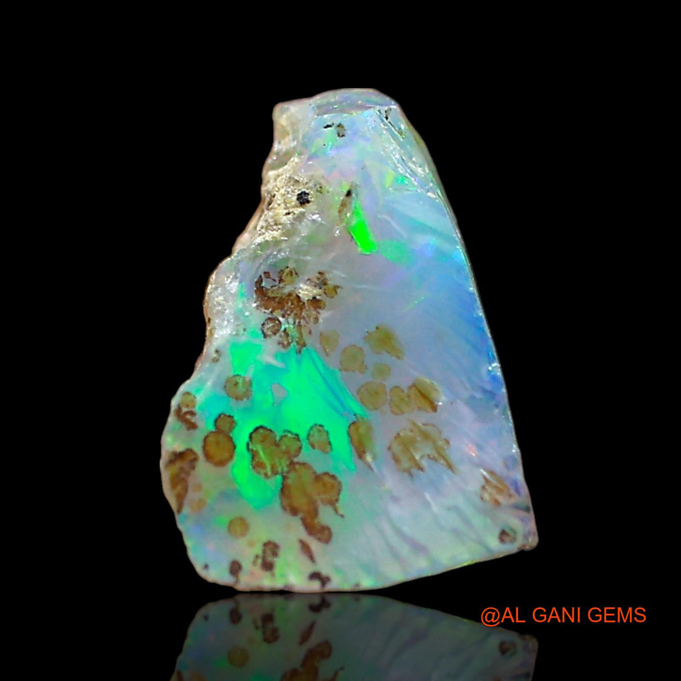1.00 Cts Unheated Ethiopian Fire Opal Loose Gemstone Fancy Rough Natural 10x7x5 mm E-633