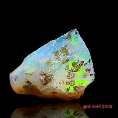 1.00 Cts Unheated Ethiopian Fire Opal Loose Gemstone Fancy Rough Natural 10x7x5 mm E-633