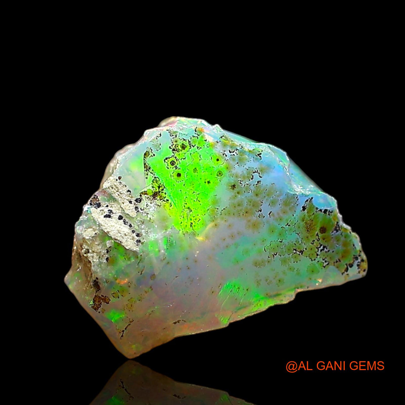 1.00 Cts Unheated Ethiopian Fire Opal Loose Gemstone Fancy Rough Natural 10x7x5 mm E-633