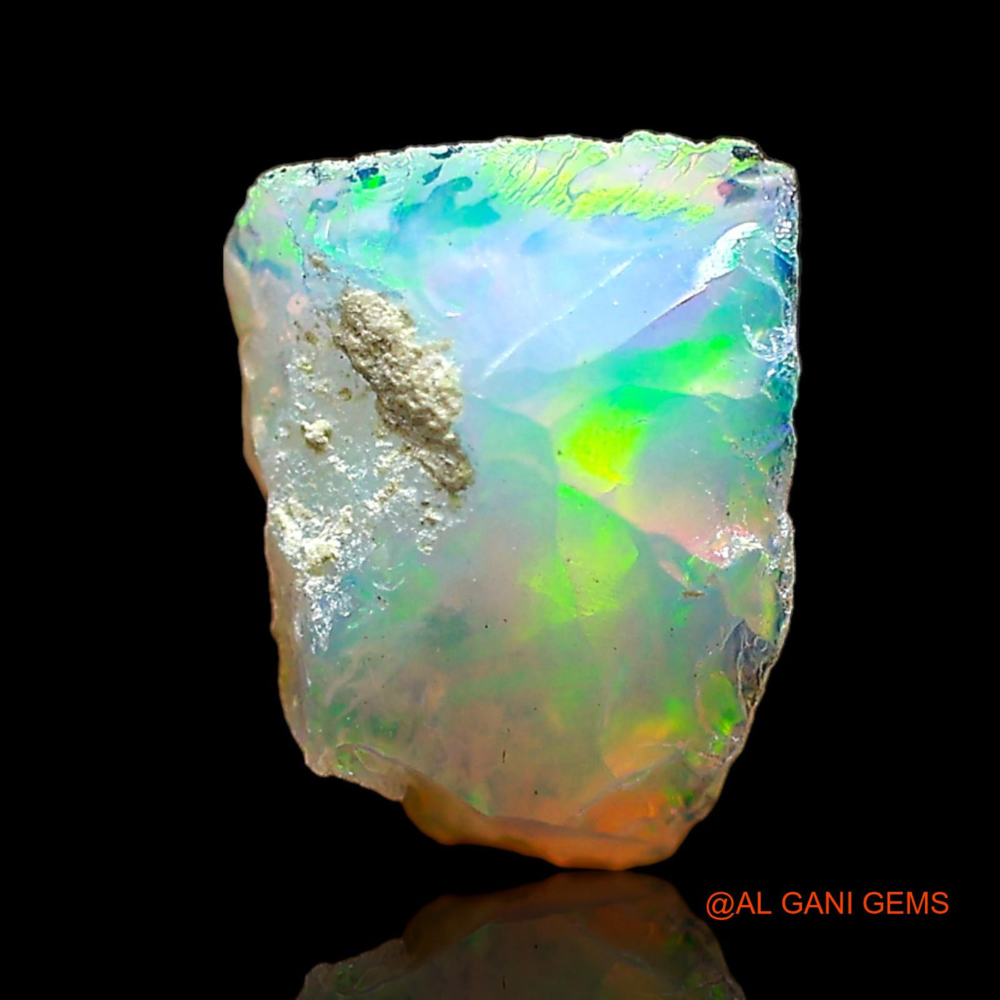 1.00 Cts Unheated Ethiopian Fire Opal Loose Gemstone Fancy Rough Natural 10x7x5 mm E-633