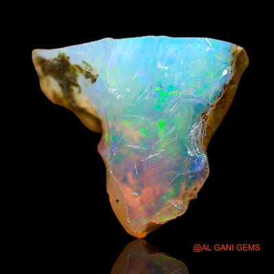 2.00 Cts Natural Ethiopian Fire Opal Loose Gemstone Fancy Rough 11x9x6 mm E-634