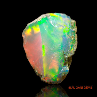 2.00 Cts Unheated Ethiopian Fire Opal Loose Gemstone Fancy Rough Natural 10x9x5 mm E-635