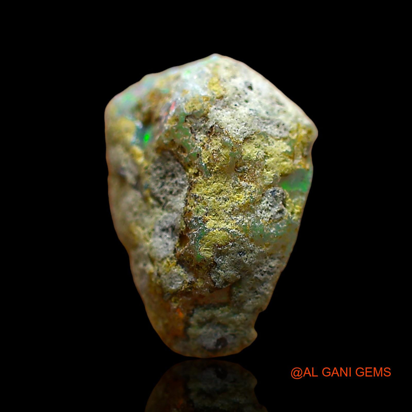 2.00 Cts Unheated Ethiopian Fire Opal Loose Gemstone Fancy Rough Natural 10x9x5 mm E-635