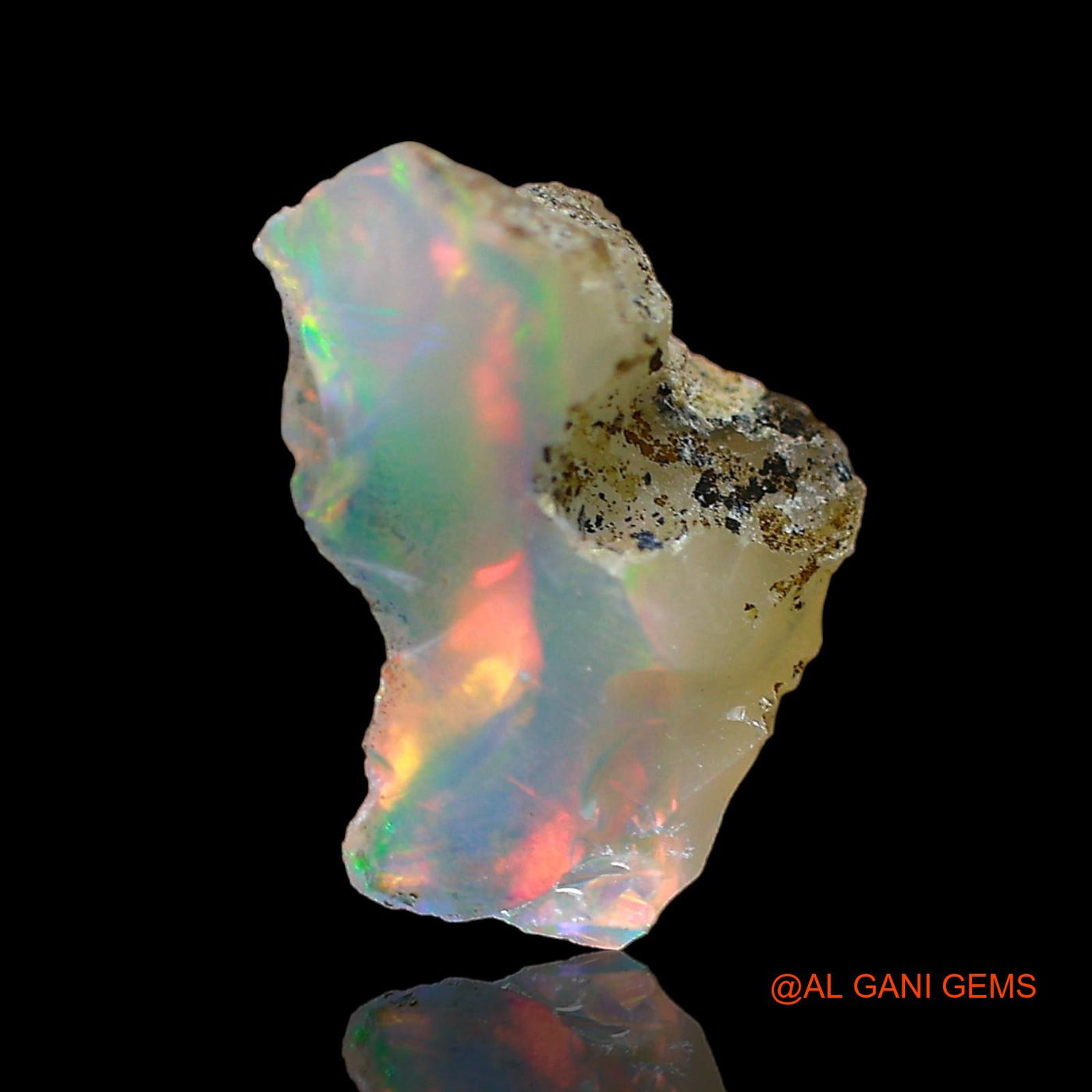 1.00 Cts Natural Ethiopian Fire Opal Fancy Rough Loose Gemstone For Jewelry 11x8x4 mm E-636