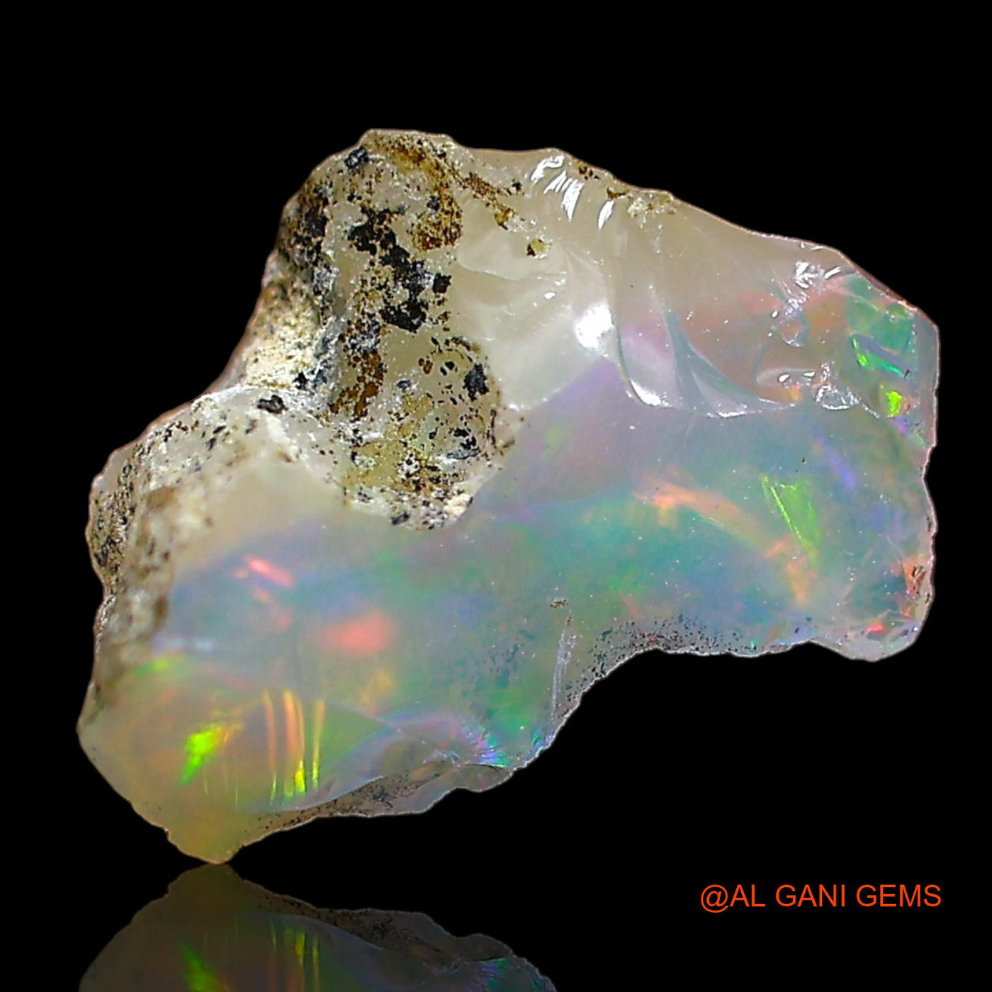 1.00 Cts Natural Ethiopian Fire Opal Fancy Rough Loose Gemstone For Jewelry 11x8x4 mm E-636