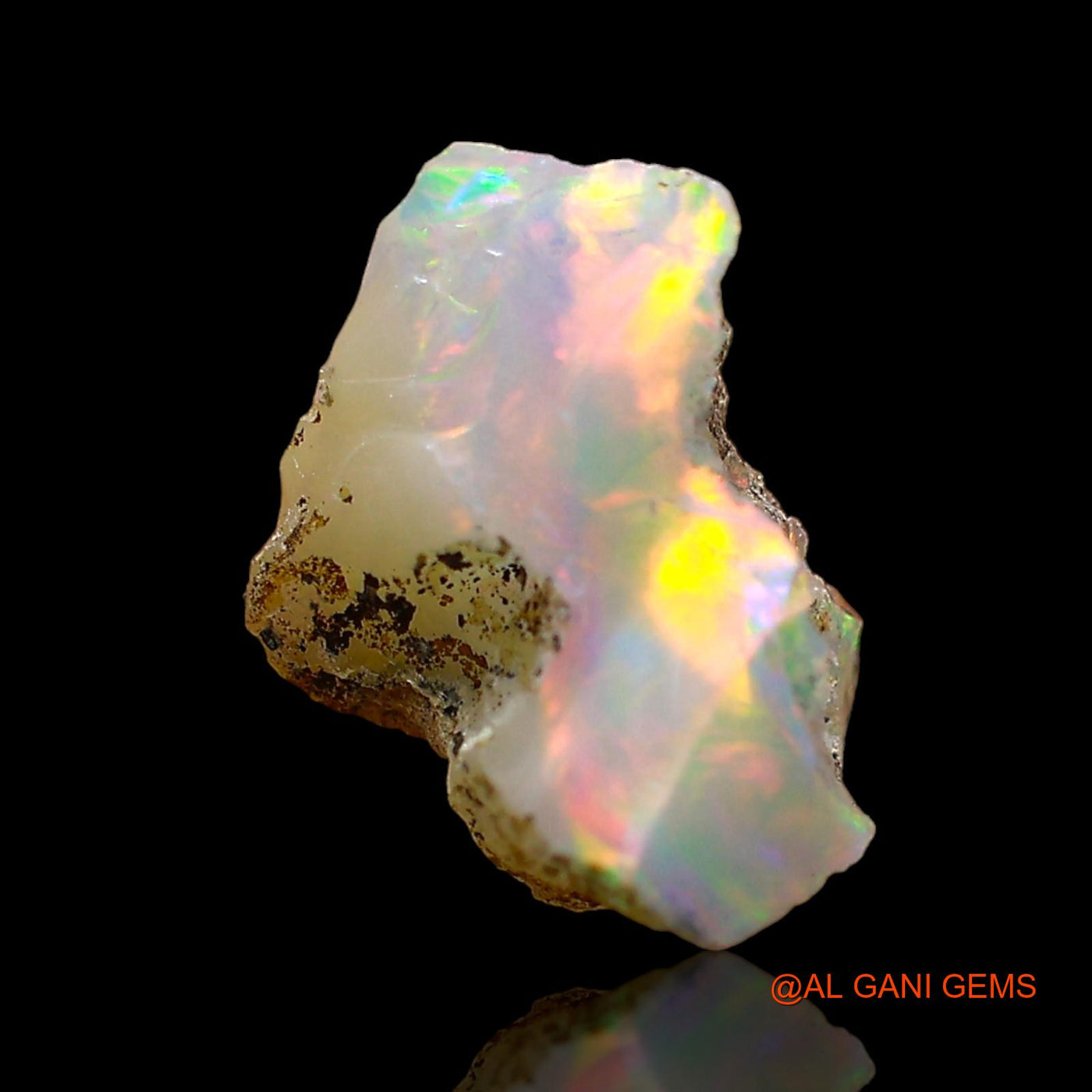 1.00 Cts Natural Ethiopian Fire Opal Fancy Rough Loose Gemstone For Jewelry 11x8x4 mm E-636