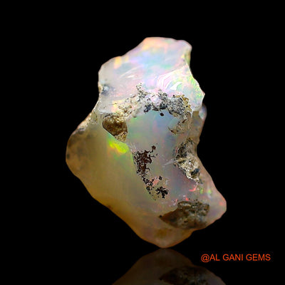 1.00 Cts Natural Ethiopian Fire Opal Fancy Rough Loose Gemstone For Jewelry 11x8x4 mm E-636