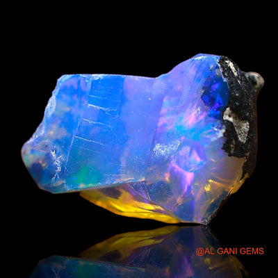 1.00 Cts Natural Ethiopian Fire Opal Loose Gemstone Fancy Rough 11x8x6 mm E-637