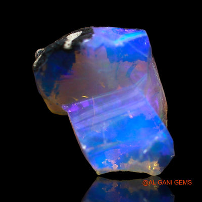 1.00 Cts Natural Ethiopian Fire Opal Loose Gemstone Fancy Rough 11x8x6 mm E-637