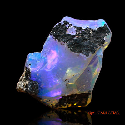 1.00 Cts Natural Ethiopian Fire Opal Loose Gemstone Fancy Rough 11x8x6 mm E-637