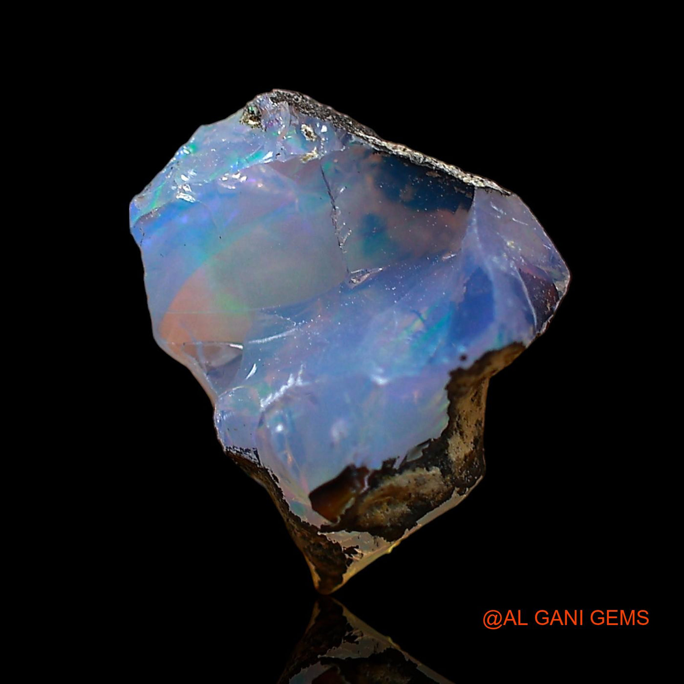 3.00 Cts Natural Ethiopian Fire Opal Loose Gemstone Fancy Rough 9x8x8 mm E-638